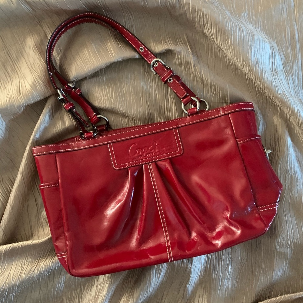 Coach • Red Leather Handbag